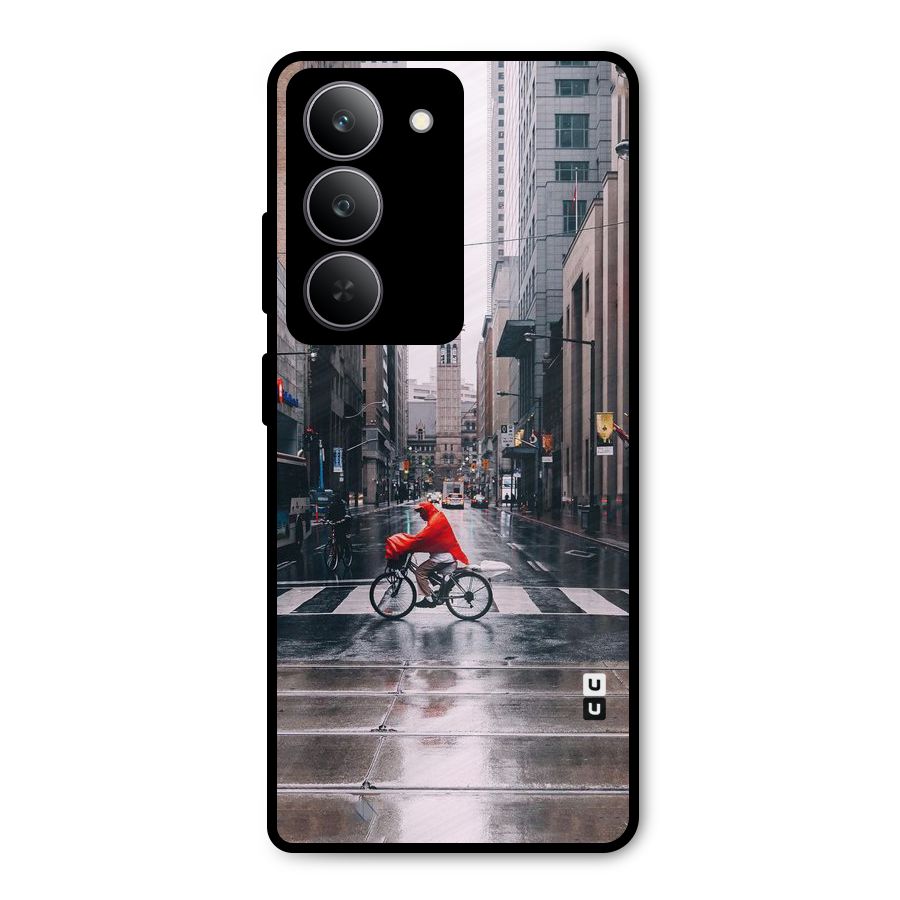 Red Bicycle Street Metal Back Case for Realme 14x