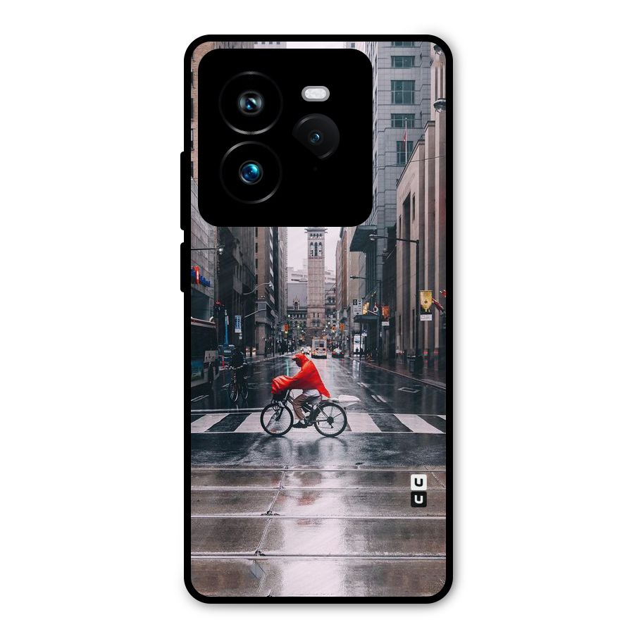 Red Bicycle Street Metal Back Case for Realme GT 7 Pro