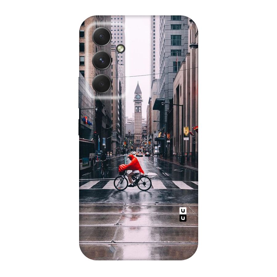 Red Bicycle Street Original Polycarbonate Back Case for Galaxy A54
