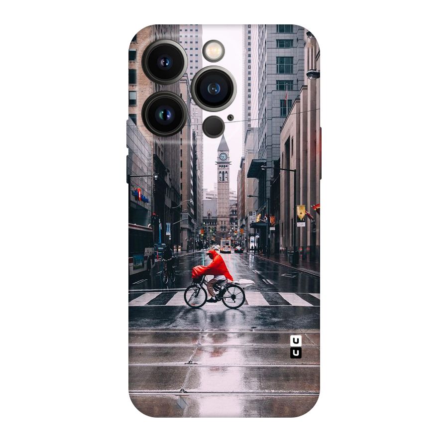 Red Bicycle Street Original Polycarbonate Back Case for iPhone 14 Pro