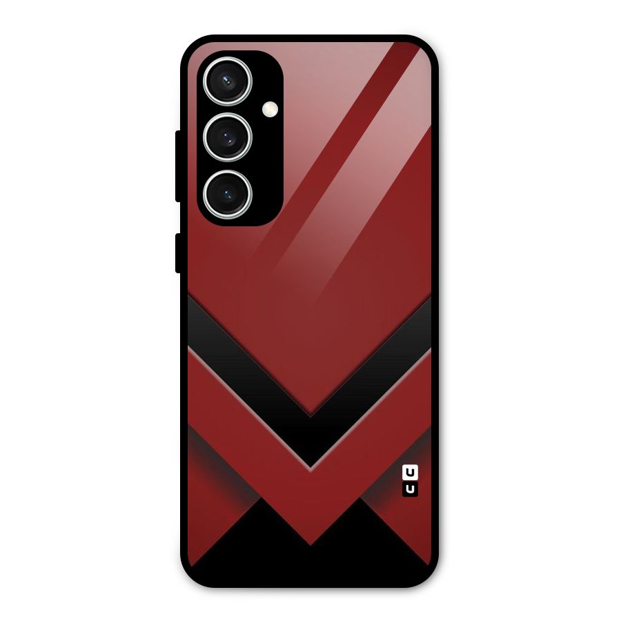 Red Black Fold Glass Back Case for Galaxy S23 FE