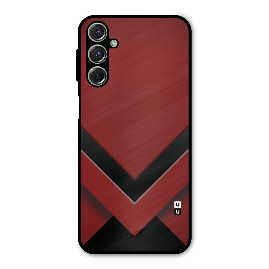 Red Black Fold Metal Back Case for Galaxy F34