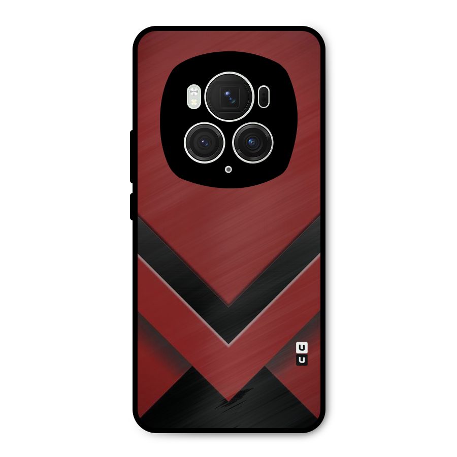 Red Black Fold Metal Back Case for Honor Magic6 Pro