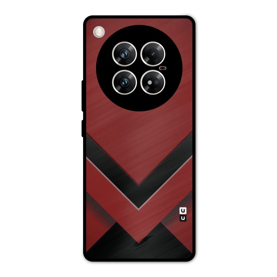 Red Black Fold Metal Back Case for Infinix Zero 40 5G