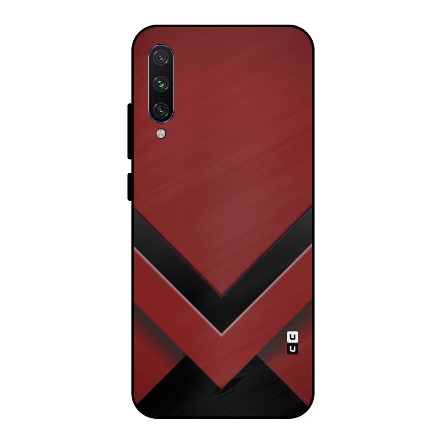 Red Black Fold Metal Back Case for Mi A3