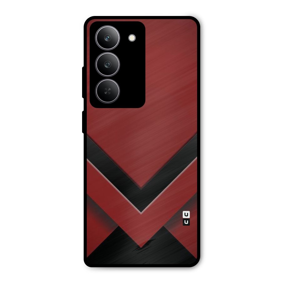 Red Black Fold Metal Back Case for Realme P3x