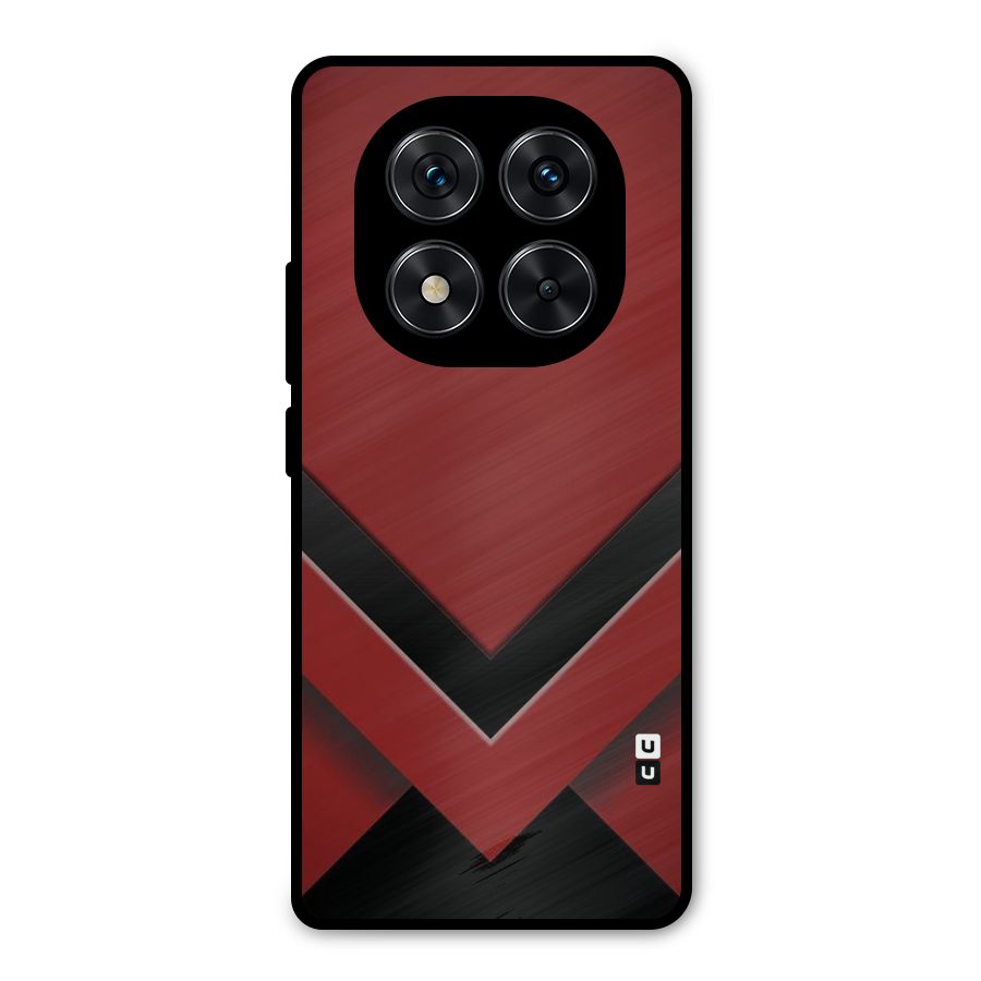 Red Black Fold Metal Back Case for Redmi Note 14 Pro 5G