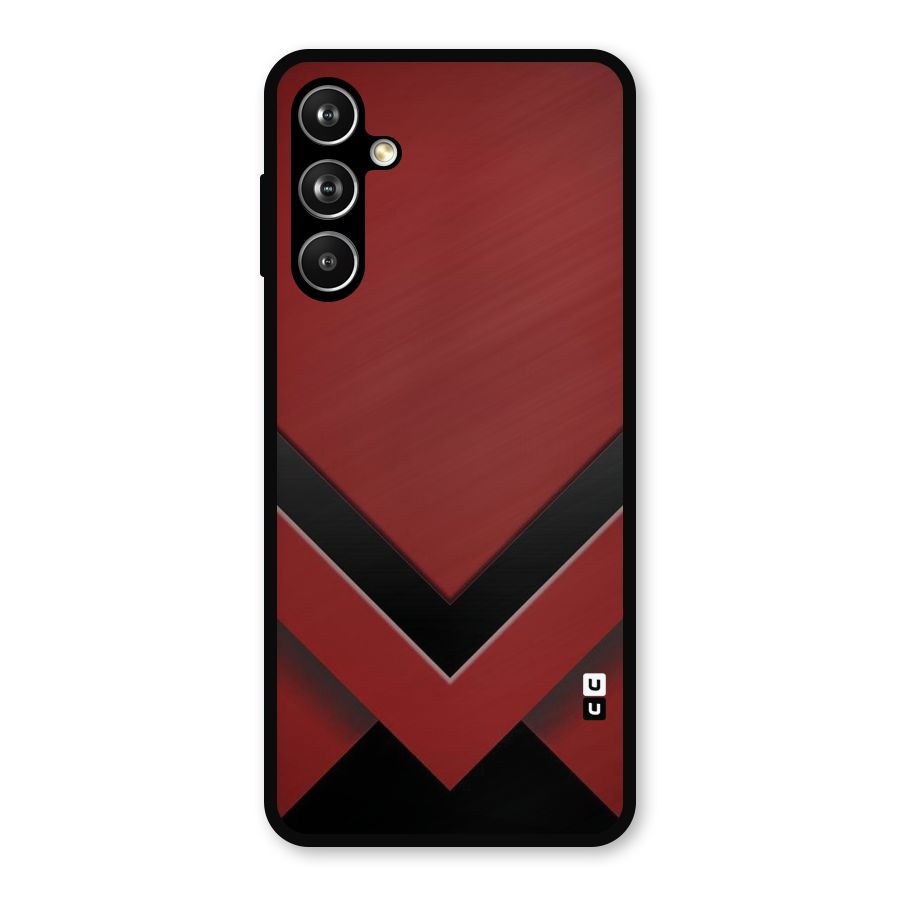 Red Black Fold Metal Back Case for Samsung Galaxy M54