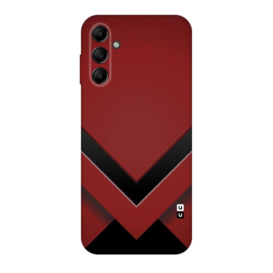 Red Black Fold Original Polycarbonate Back Case for Galaxy A14 5G