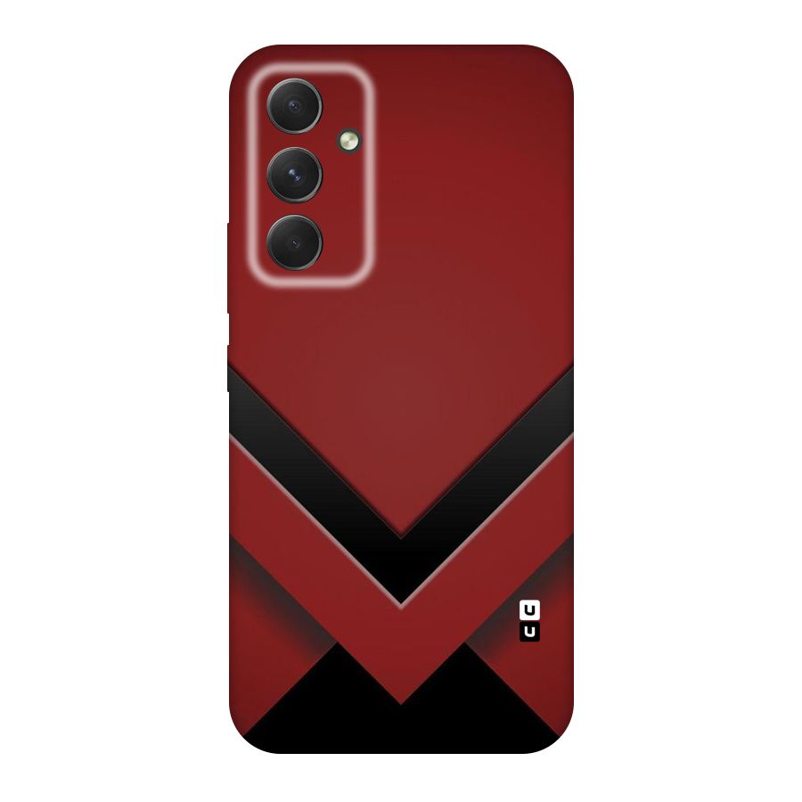 Red Black Fold Original Polycarbonate Back Case for Galaxy A54
