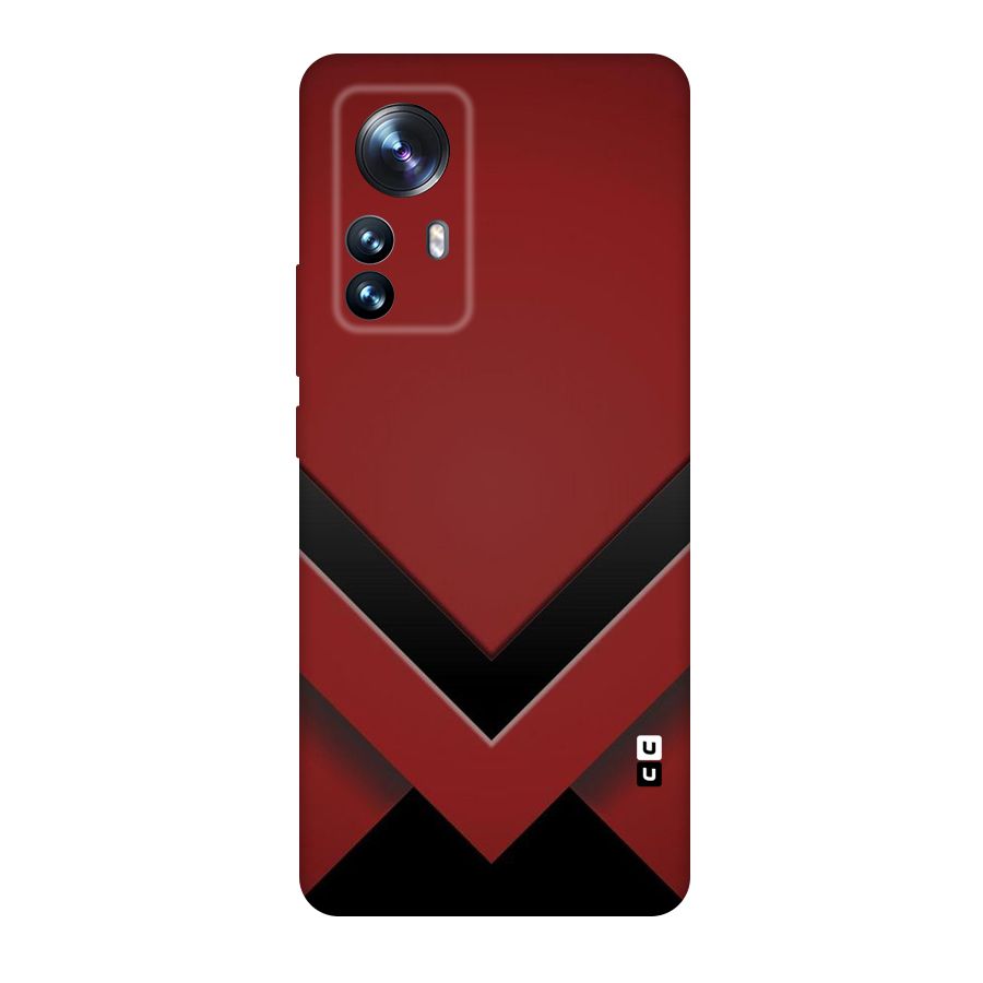 Red Black Fold Original Polycarbonate Back Case for Xiaomi 12 Pro