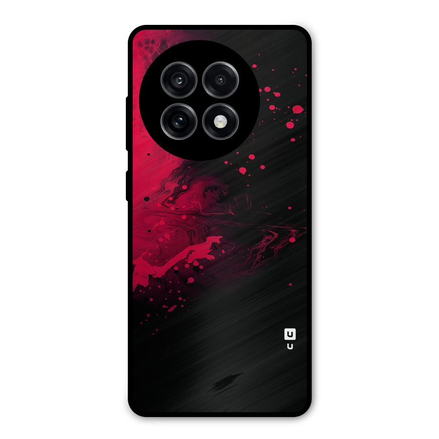 Red Black Splash Art Metal Back Case for OnePlus 13R