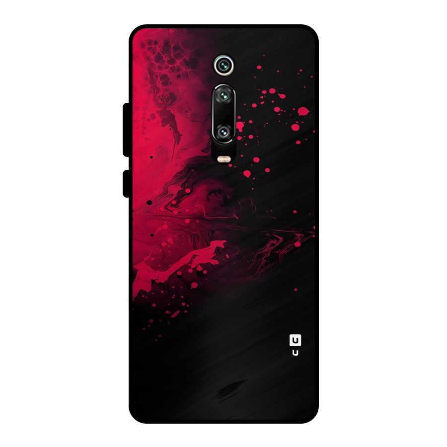 Red Black Splash Art Metal Back Case for Redmi K20