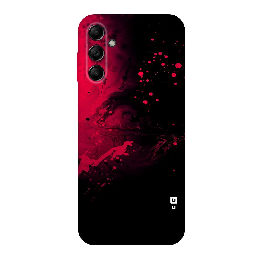Red Black Splash Art Original Polycarbonate Back Case for Galaxy A14 5G