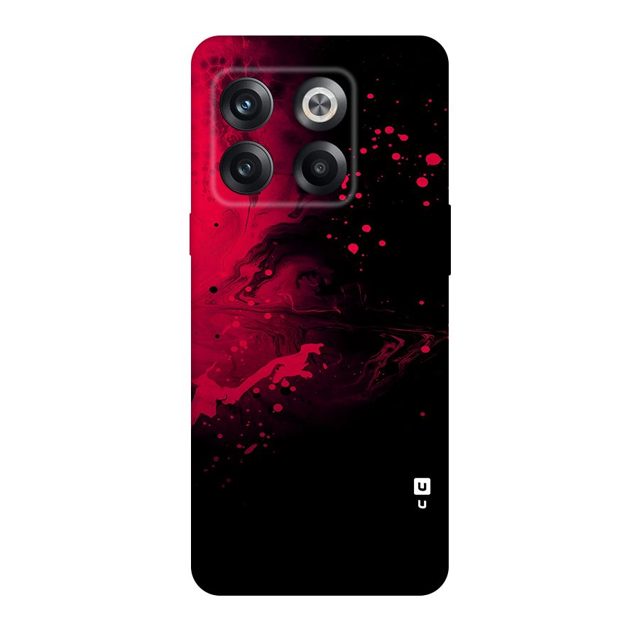 Red Black Splash Art Original Polycarbonate Back Case for OnePlus 10T