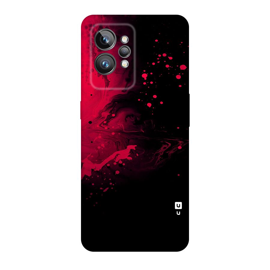 Red Black Splash Art Original Polycarbonate Back Case for Realme GT2 Pro