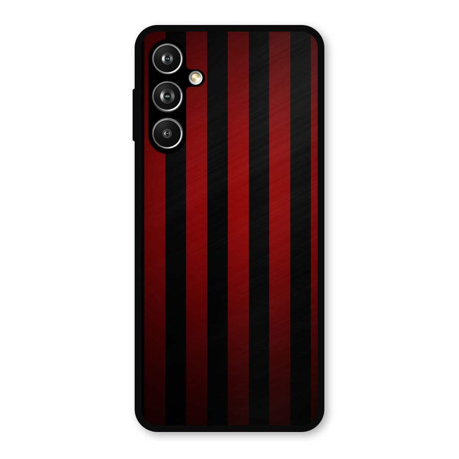 Red Black Stripes Metal Back Case for Samsung Galaxy M54