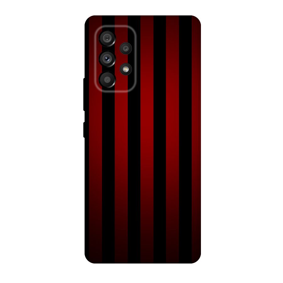 Red Black Stripes Original Polycarbonate Back Case for Galaxy A53 5G