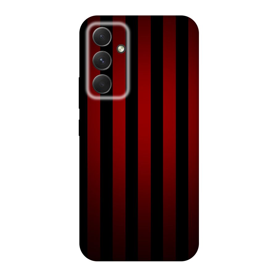 Red Black Stripes Original Polycarbonate Back Case for Galaxy A54