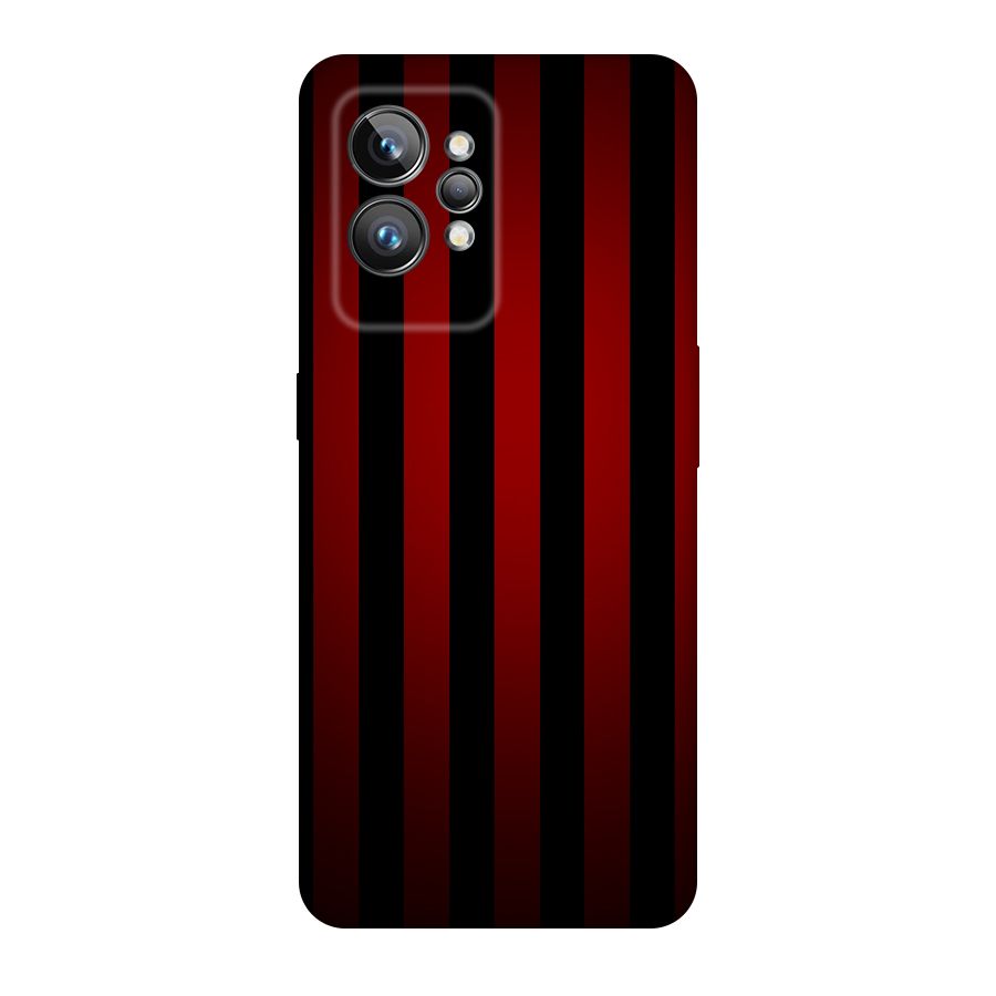 Red Black Stripes Original Polycarbonate Back Case for Realme GT2 Pro