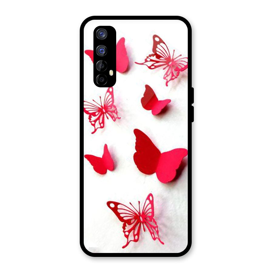 Red Butterflies Glass Back Case for Realme Narzo 20 Pro
