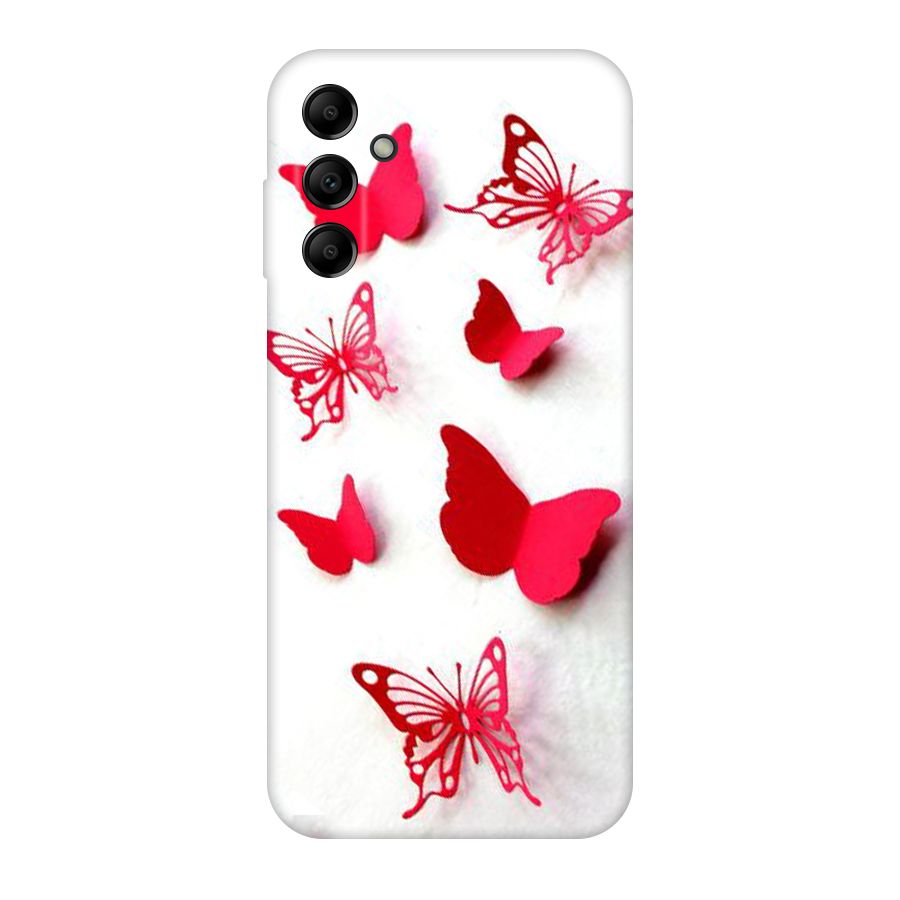 Red Butterflies Original Polycarbonate Back Case for Galaxy A14 5G