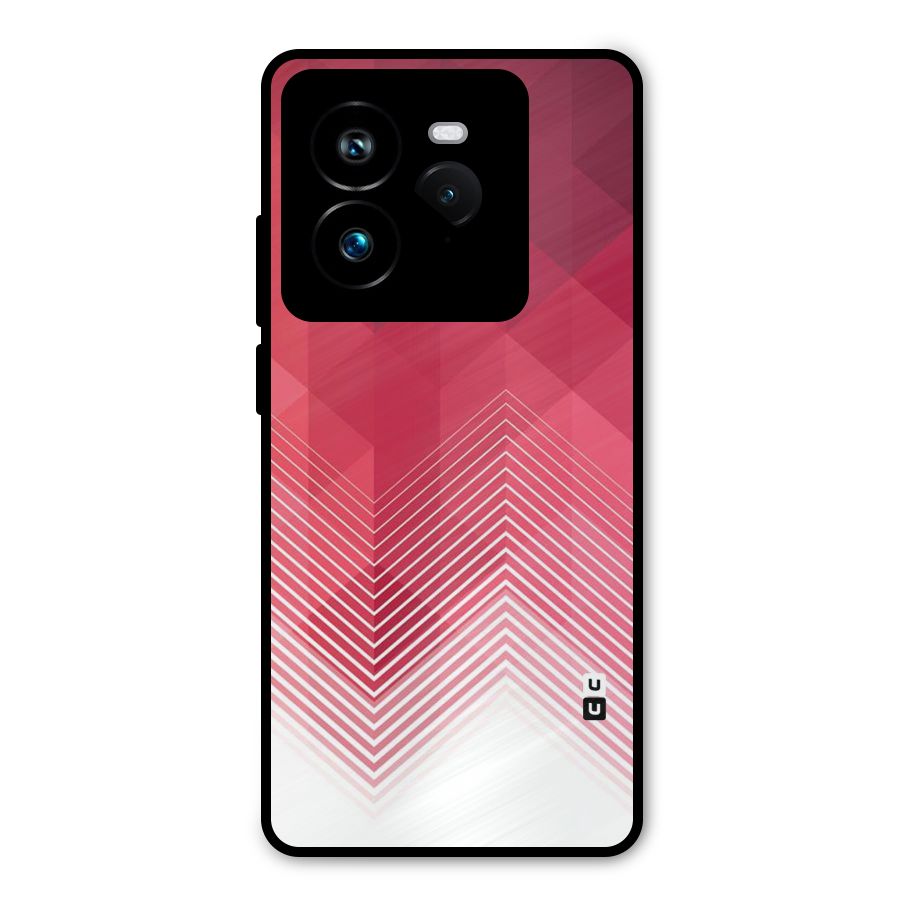 Red Chevron Abstract Metal Back Case for Realme GT 7 Pro
