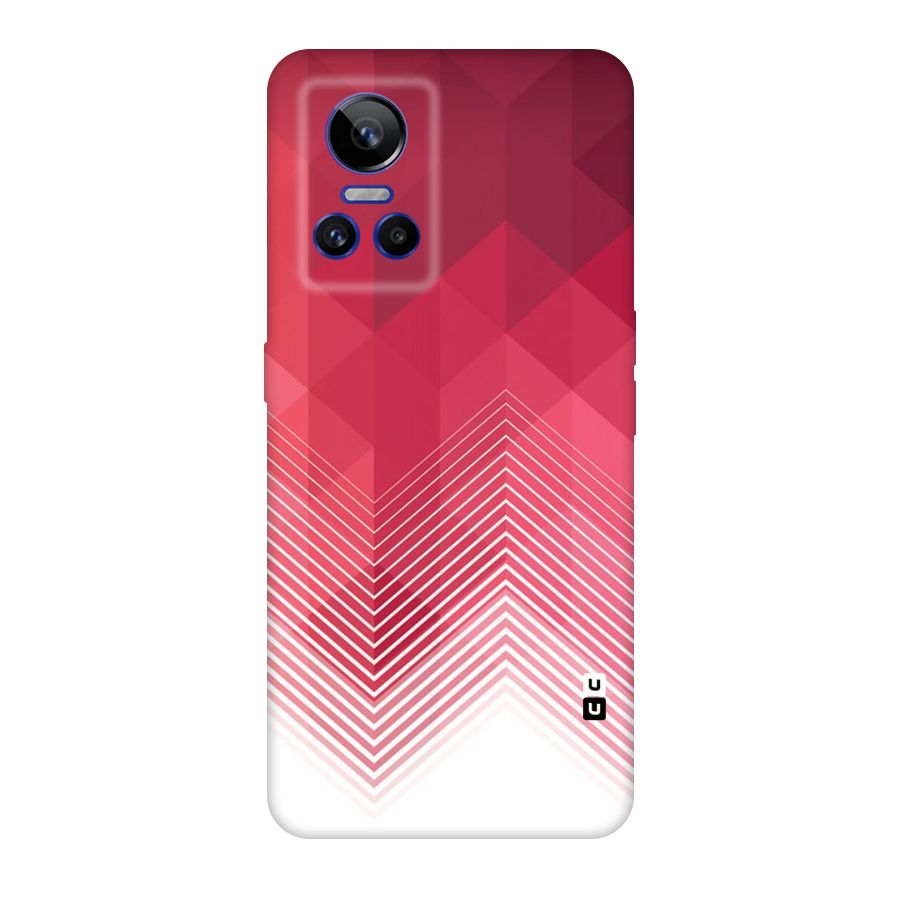 Red Chevron Abstract Original Polycarbonate Back Case for Realme GT Neo 3