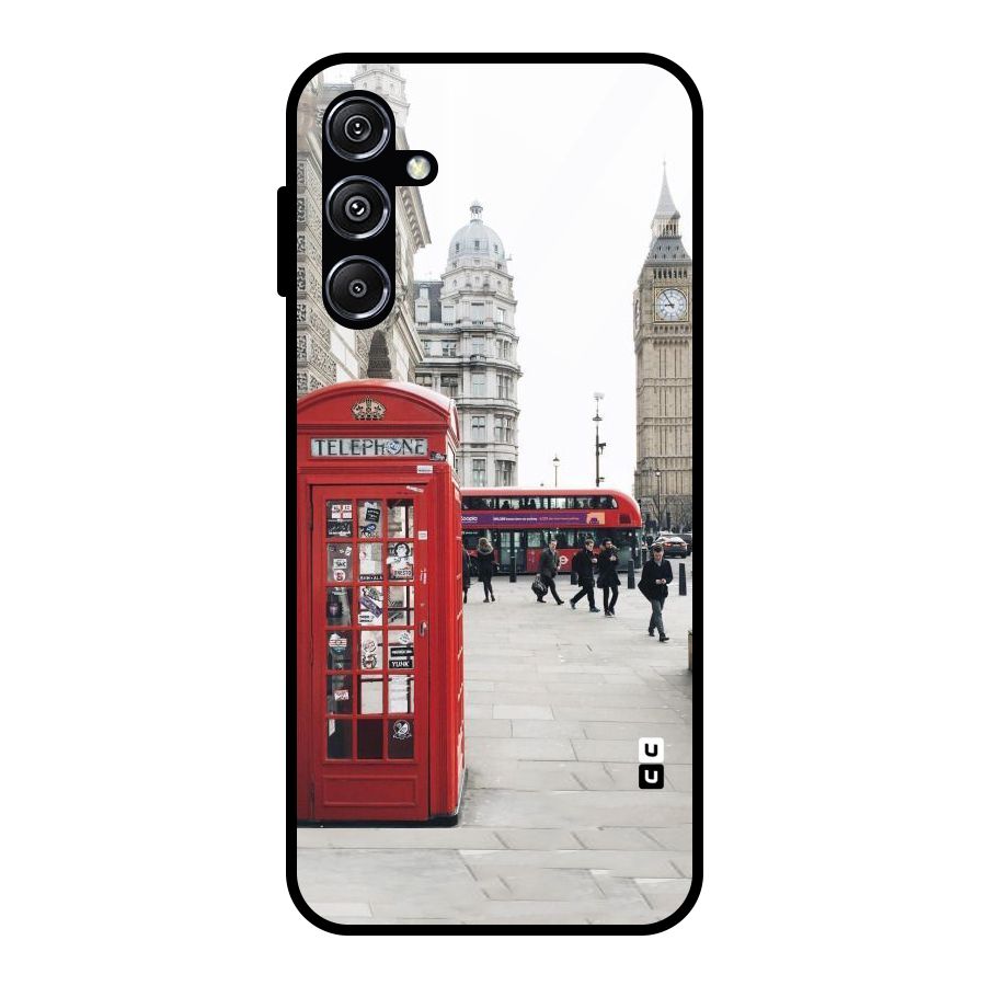 Red City Glass Back Case for Galaxy M34 5G