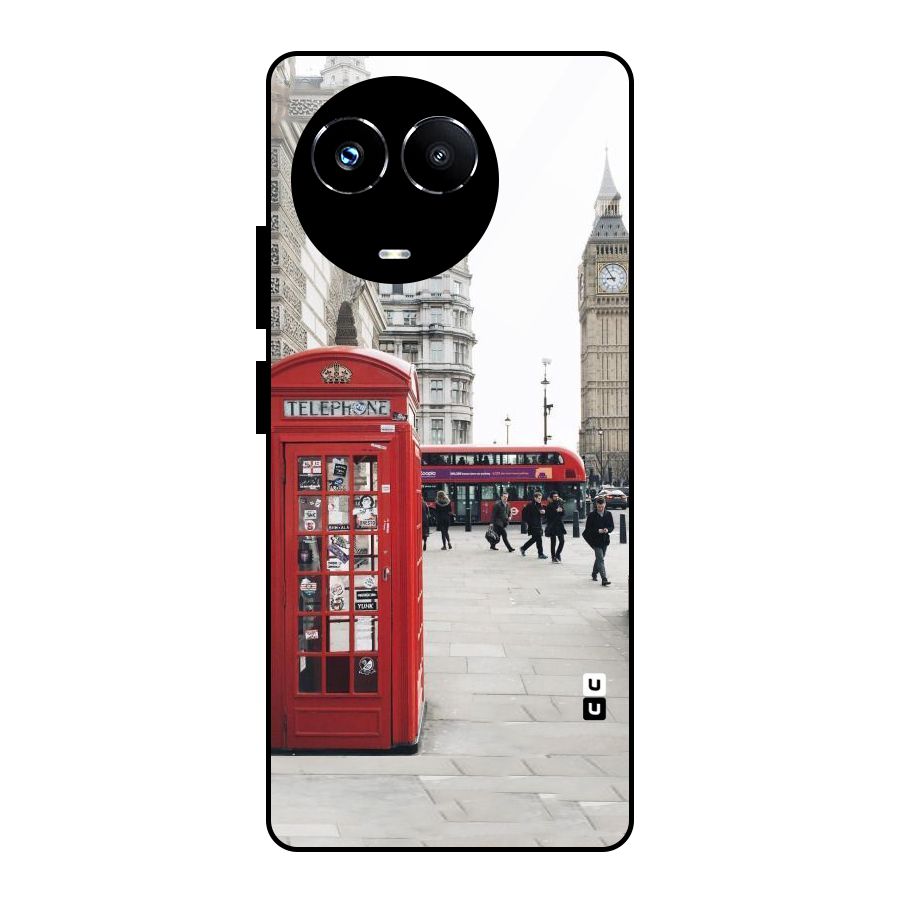 Red City Glass Back Case for Realme 11X