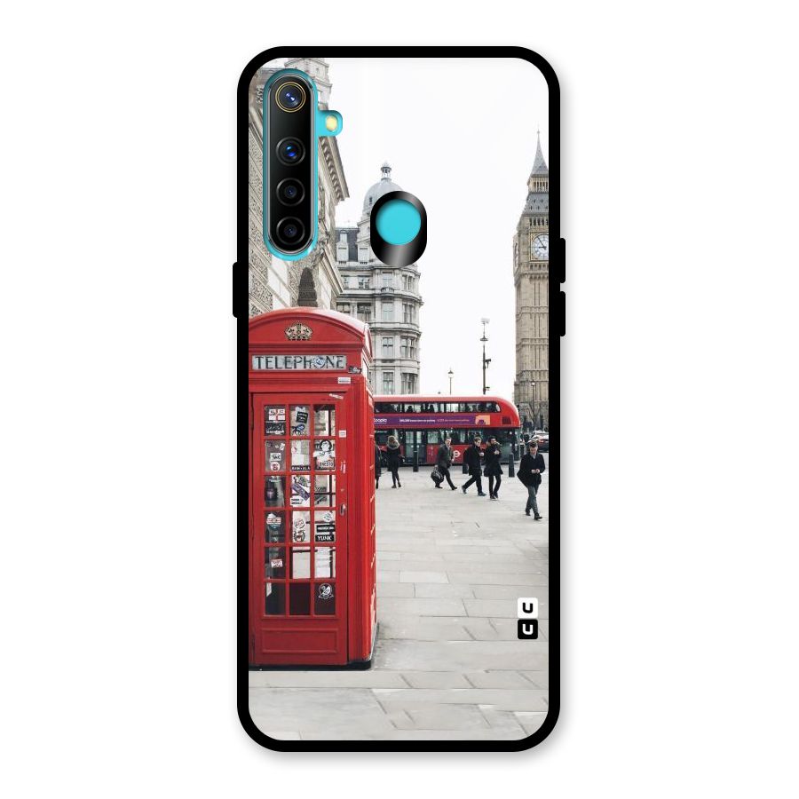 Red City Glass Back Case for Realme 5i