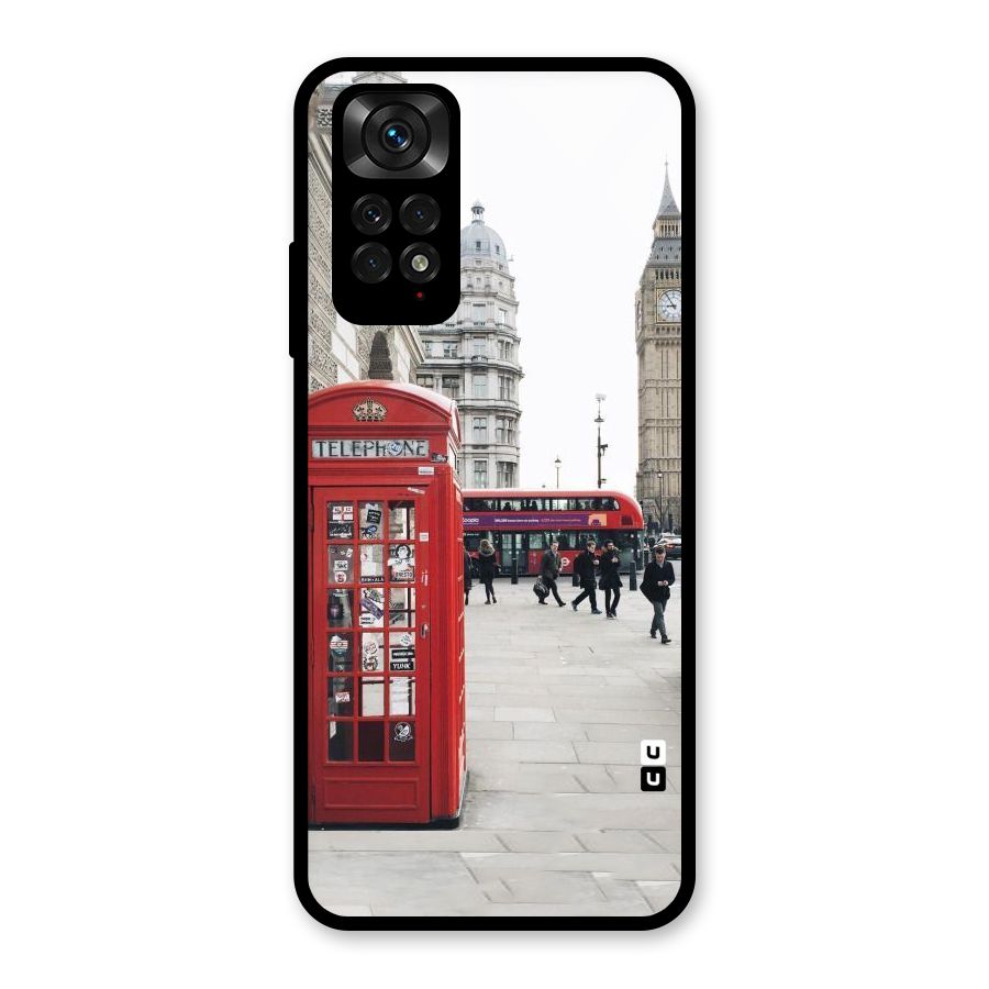 Red City Glass Back Case for Redmi Note 11S