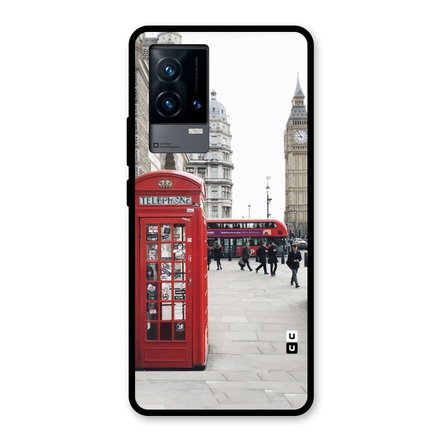 Red City Glass Back Case for iQOO 9 5G
