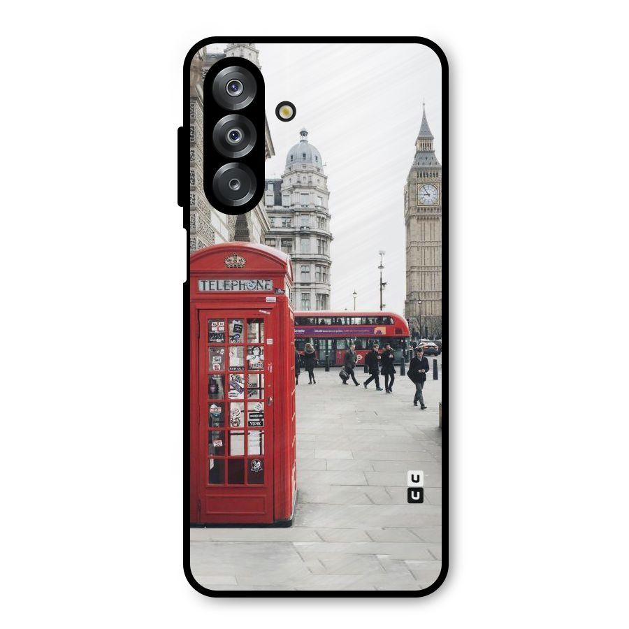 Red City Metal Back Case for Galaxy A26