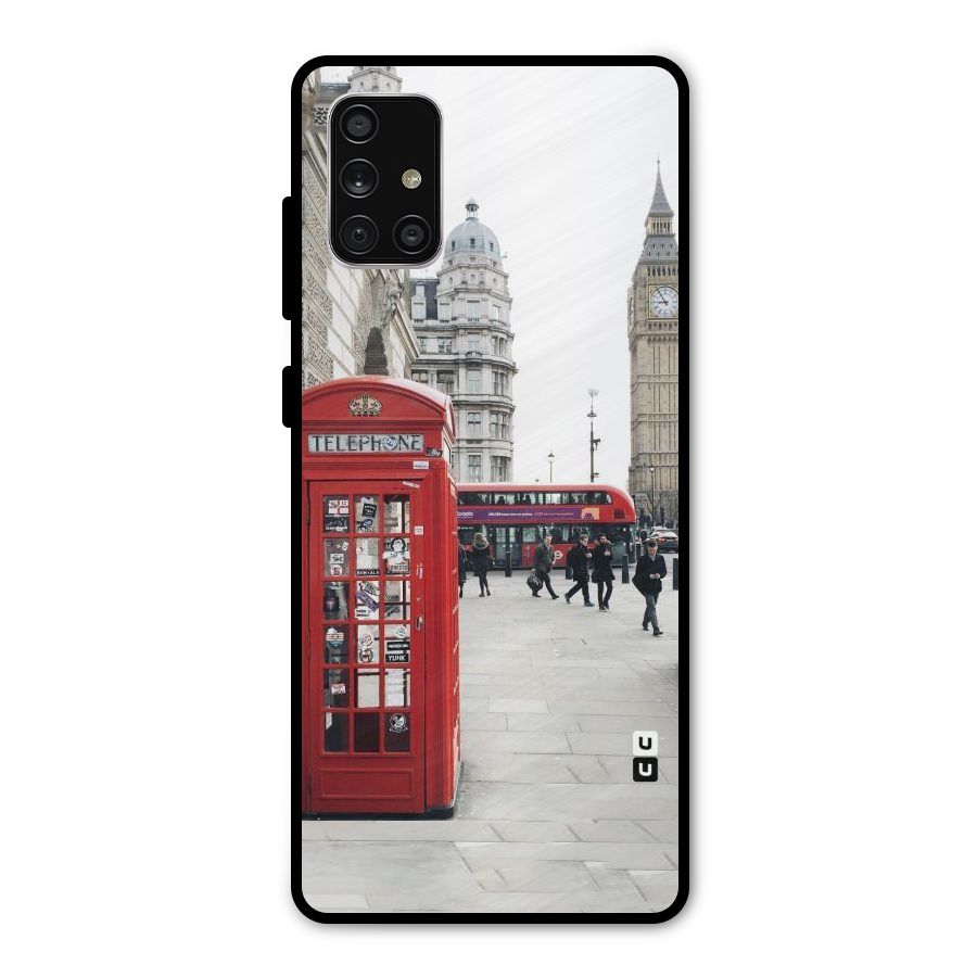 Red City Metal Back Case for Galaxy A71