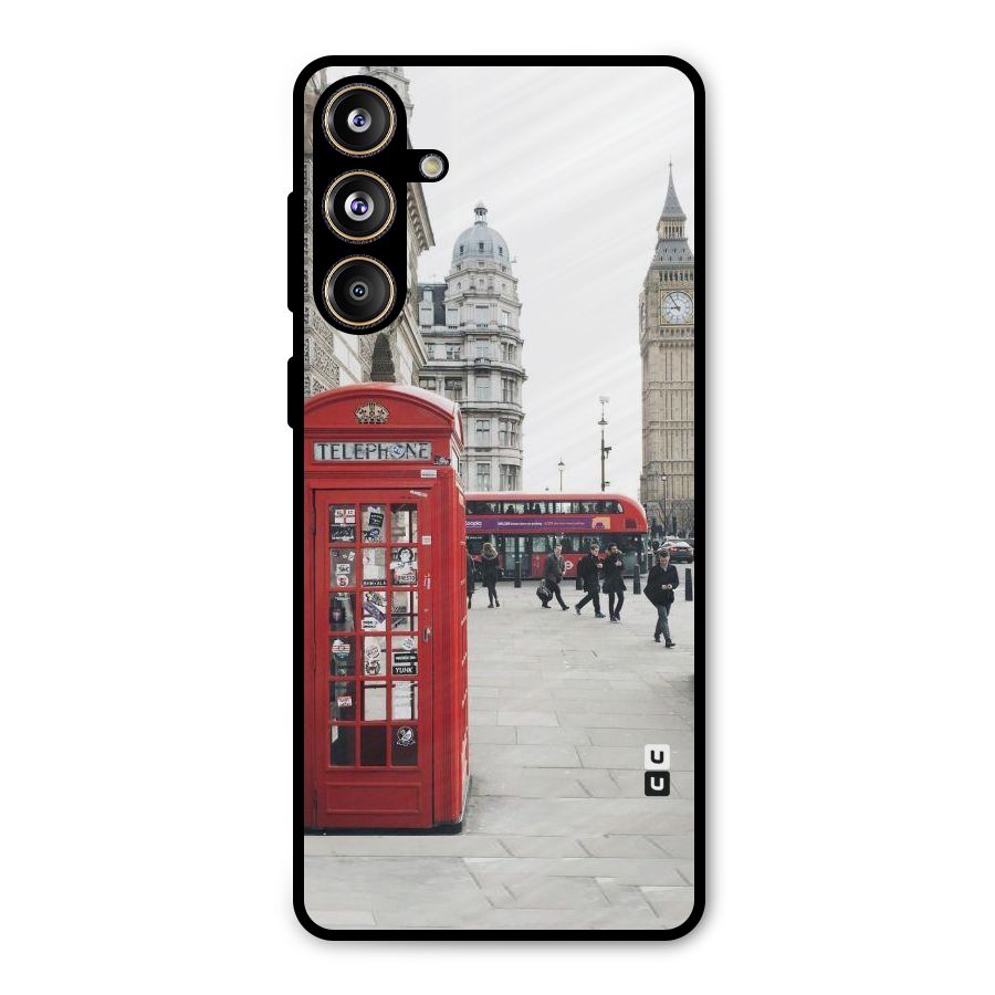 Red City Metal Back Case for Galaxy F55