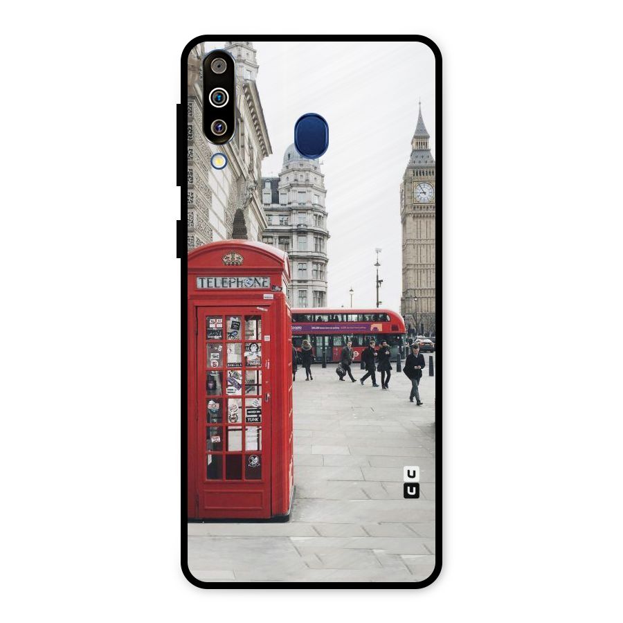 Red City Metal Back Case for Galaxy M30