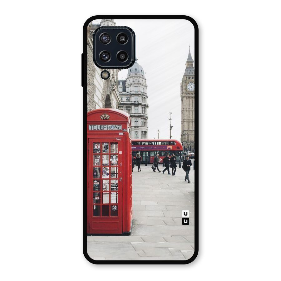 Red City Metal Back Case for Galaxy M32