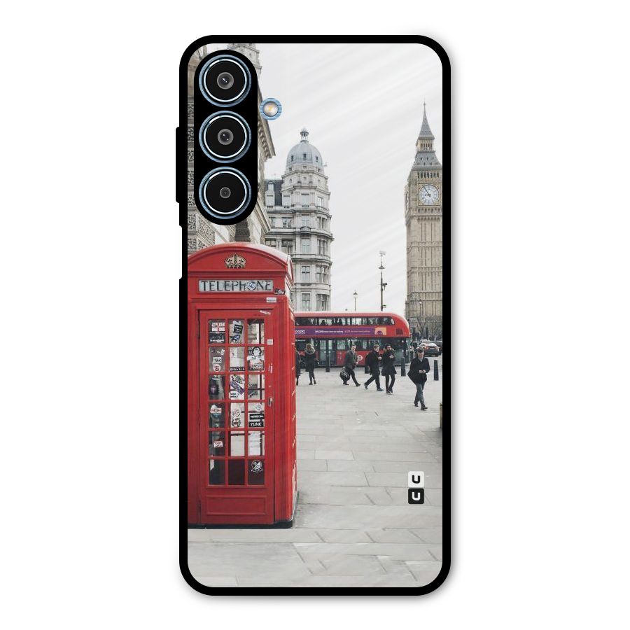 Red City Metal Back Case for Galaxy M35