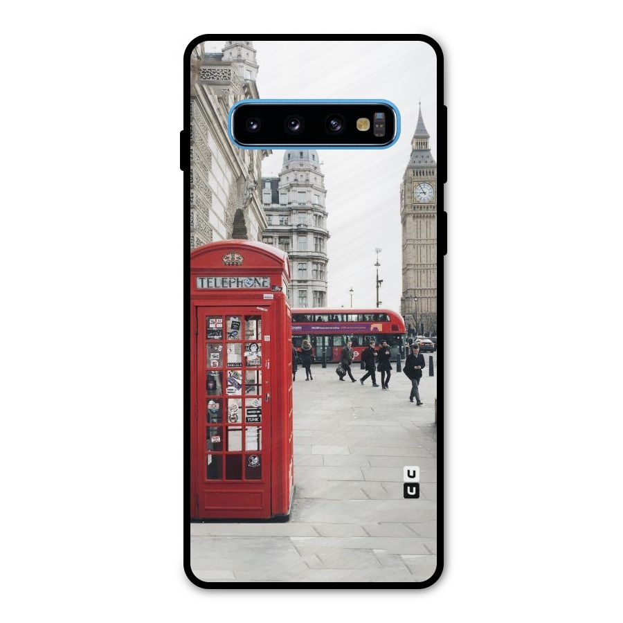 Red City Metal Back Case for Galaxy S10