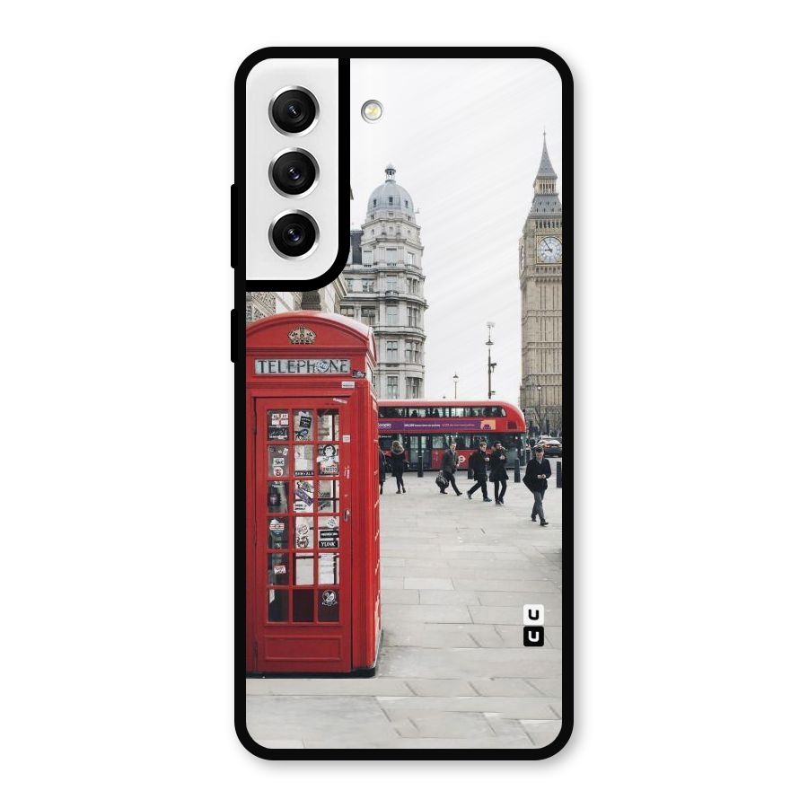 Red City Metal Back Case for Galaxy S21 FE 5G