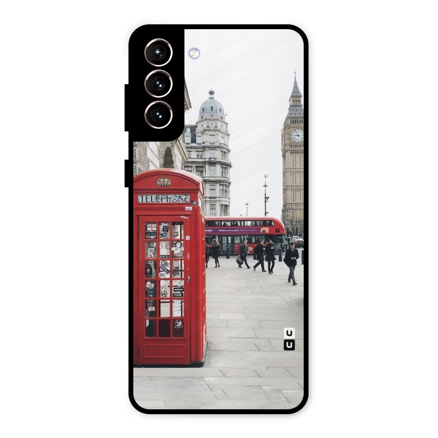 Red City Metal Back Case for Galaxy S21 Plus
