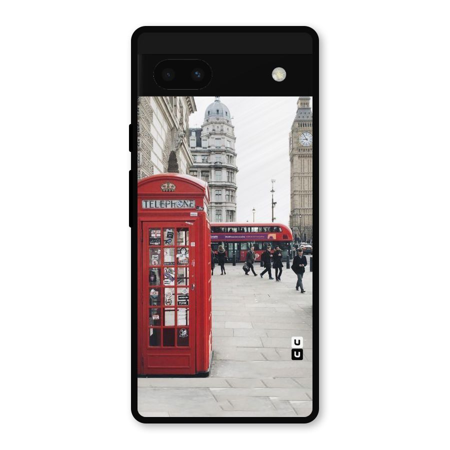 Red City Metal Back Case for Google Pixel 6a