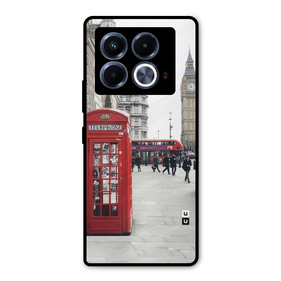 Red City Metal Back Case for Infinix Note 40 5G