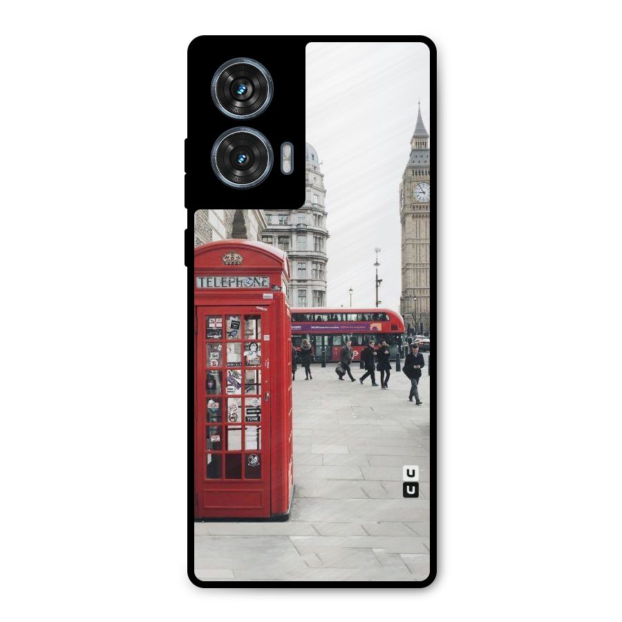 Red City Metal Back Case for Motorola Edge 50 Fusion
