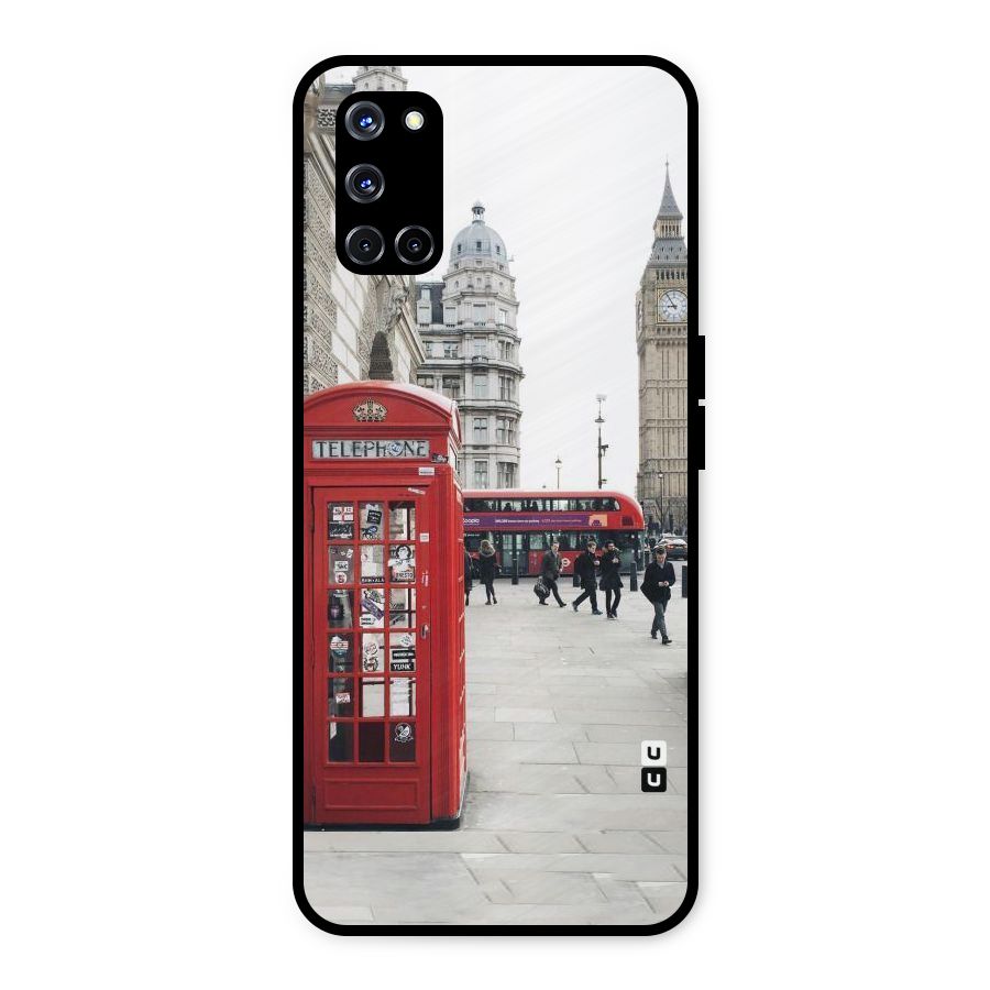 Red City Metal Back Case for Oppo A52