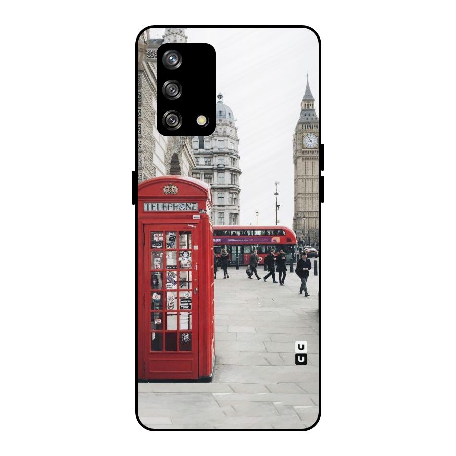 Red City Metal Back Case for Oppo F19