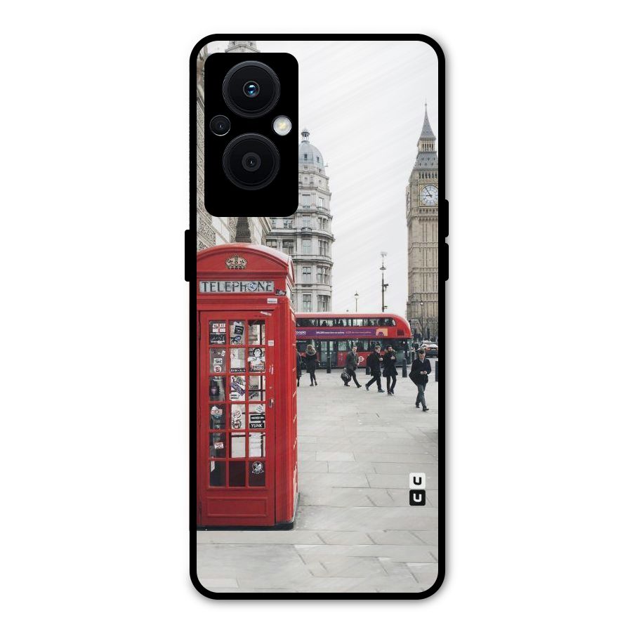 Red City Metal Back Case for Oppo F21 Pro 5G