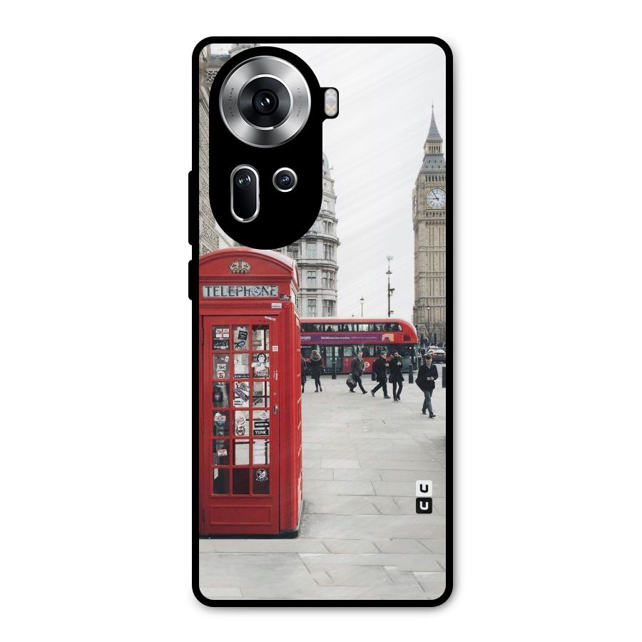 Red City Metal Back Case for Oppo Reno11 5G