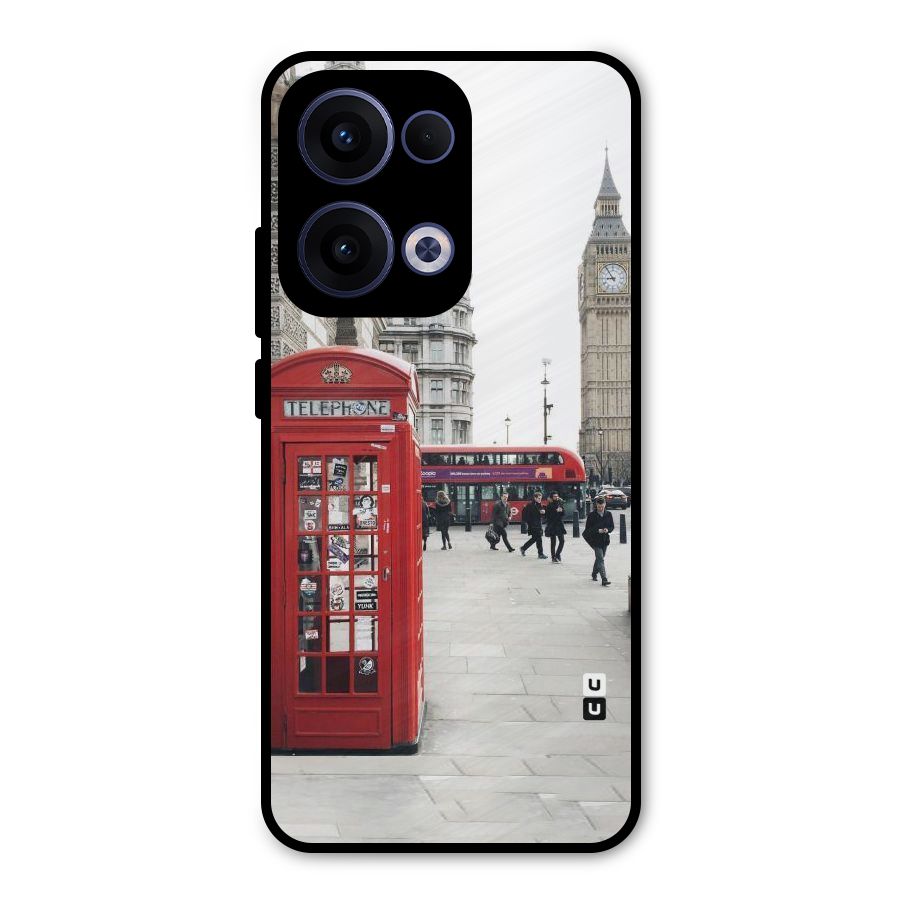 Red City Metal Back Case for Oppo Reno13